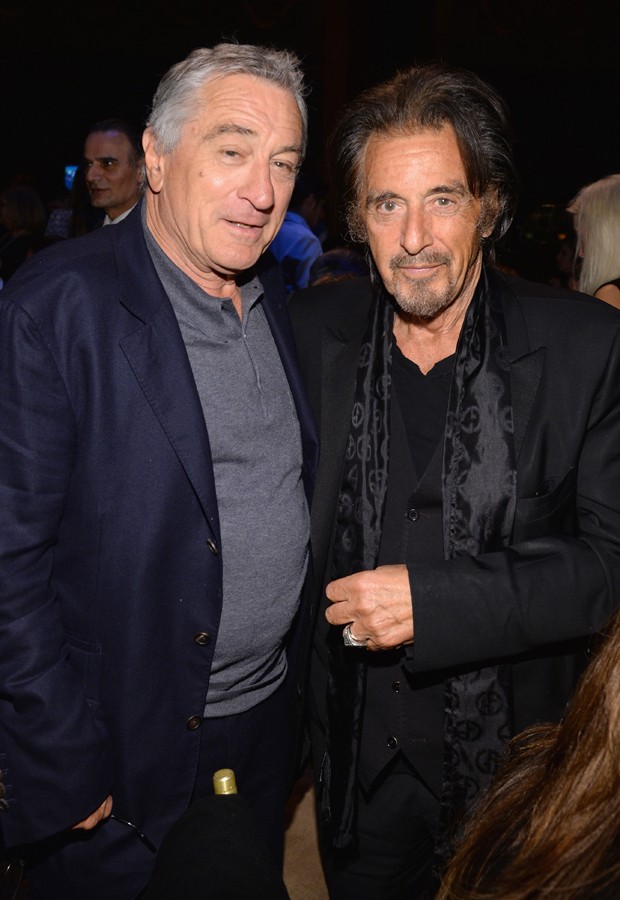 Robert De Niro e Al Pacino no início de abril (Foto: Getty Images)