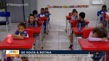 Cerca de 22 mil alunos retornaram às aulas na rede municipal de Araguaína