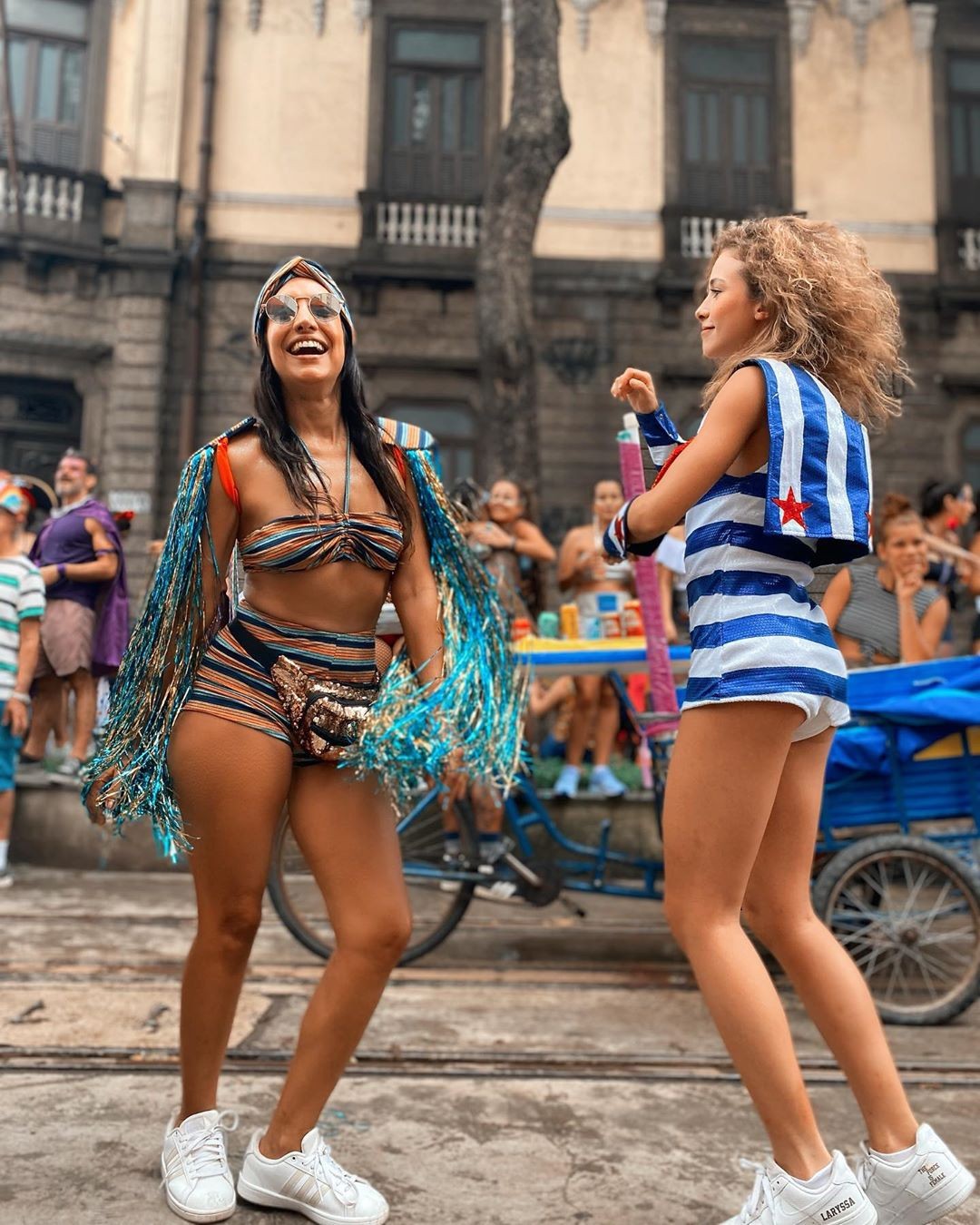 Maria Maya e Laryssa Ayres curtindo o Carnaval no Rio de Janeiro (Foto: Reprodução/Instagram)