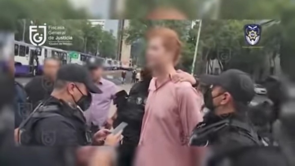 Holandês suspeito de liderar associação de pedofilia foi preso na Cidade do México — Foto: Reprodução/Youtube/Promotoria Geral da Cidade do México