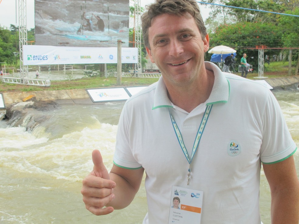Sebastian cuattrin recordista na canoagem brasileira — Foto: Thales Soares