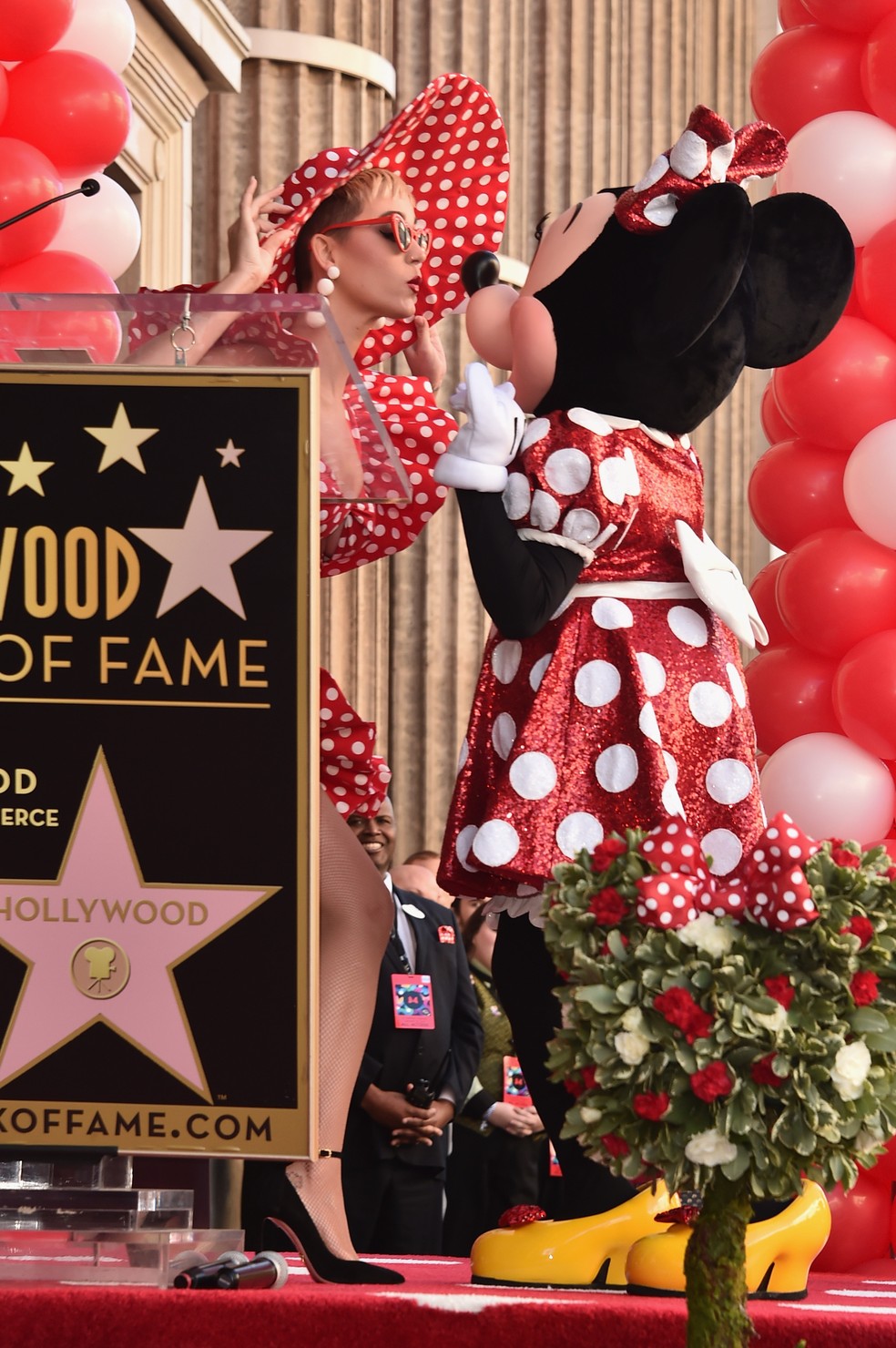 Katy Perry foi anfitriã de homenagem a Minnie Mouse em Hollywood (Foto: Alberto E. Rodriguez / GETTY IMAGES NORTH AMERICA / AFP)