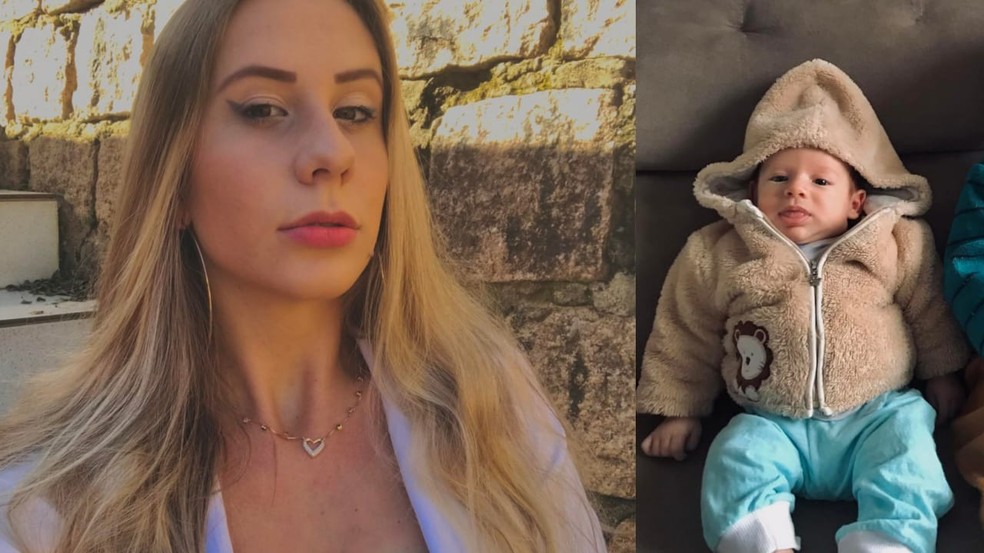 Jessica e bebê Theo foram encontrados mortos em Blumenau — Foto: Reprodução/Redes sociais
