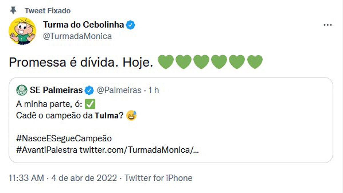Perfil do Twitter da Turma da Mônica muda de nome (Foto: Reprodução/Twitter)