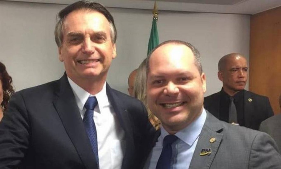 Ex-deputado Heitor Freire com Jair Bolsonaro