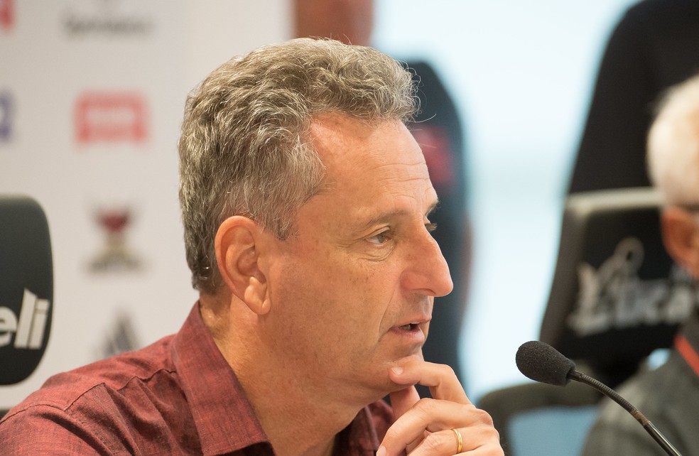 Rodolfo Landim, Flamengo — Foto: Alexandre Vidal/Flamengo