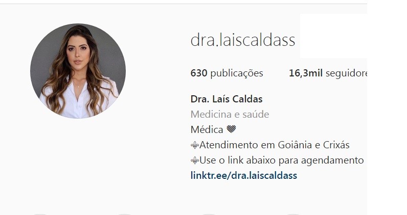 Laís Caldas ganha 100 mil seguidores em menos de cinco minutos (Foto: Reprodução)