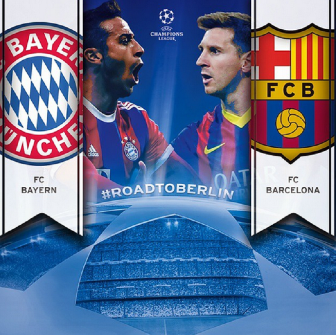 Bayern x Barcelona - Liga dos Campeões (Foto: Reprodução)