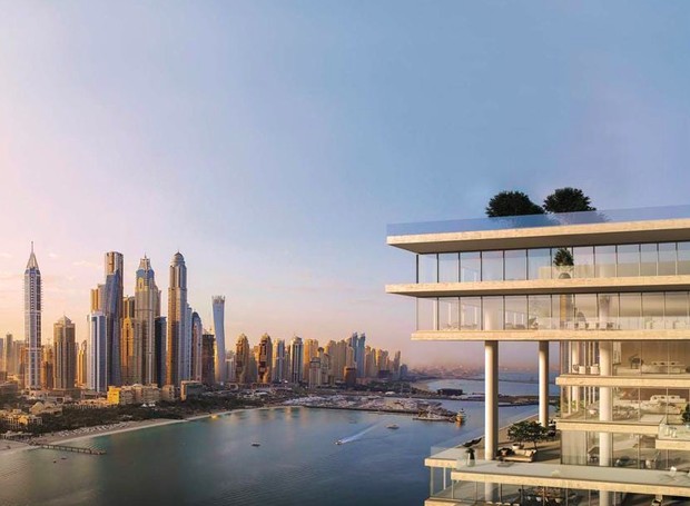 O imóvel conta com vista panorâmica de diversos pontos importantes de Dubai (Foto: Divulgação / Driven Properties)