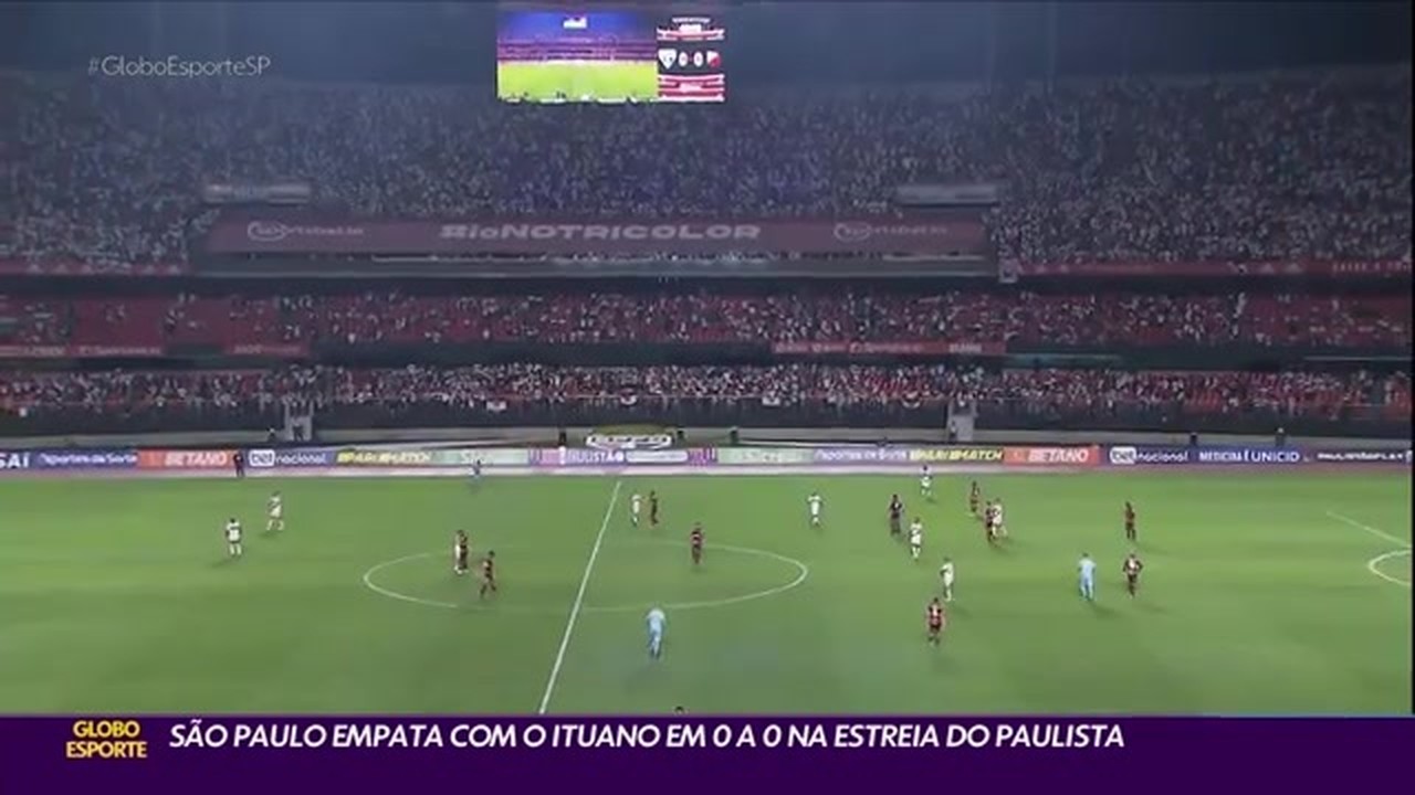 São Paulo empata com Ituano em 0 a 0 na estreia do Paulista