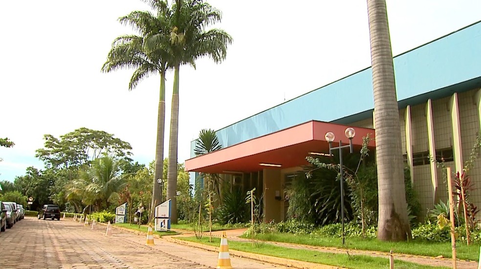 Hemocentro no campus da USP em Ribeirão Preto — Foto: Reprodução/EPTV