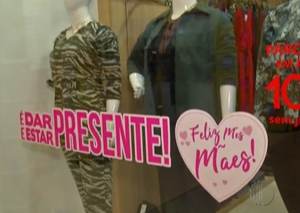 Dia das Mães gera expectativa no comércio do Alto Tietê — Foto: Reprodução/TV Diário