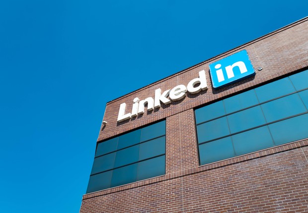 Fachada da sede do LinkedIn no Vale do Silício (Foto: Getty Images)