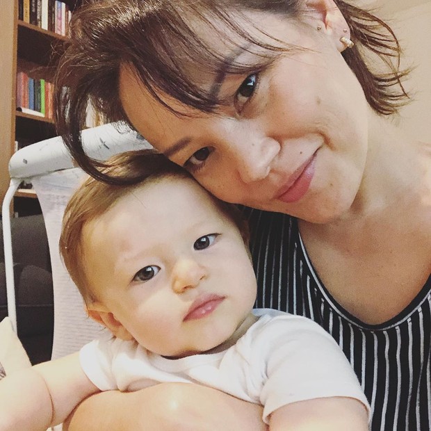 Geovanna Tominaga faz relato sobre parto do filho, Gabriel (Foto: Reprodução/Instagram)