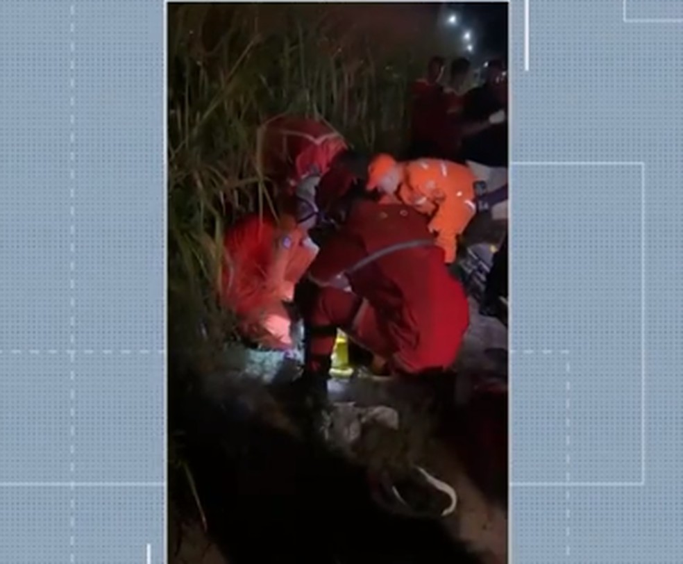 Vítimas foram socorridas em estado grave — Foto: Reprodução/TV Mirante