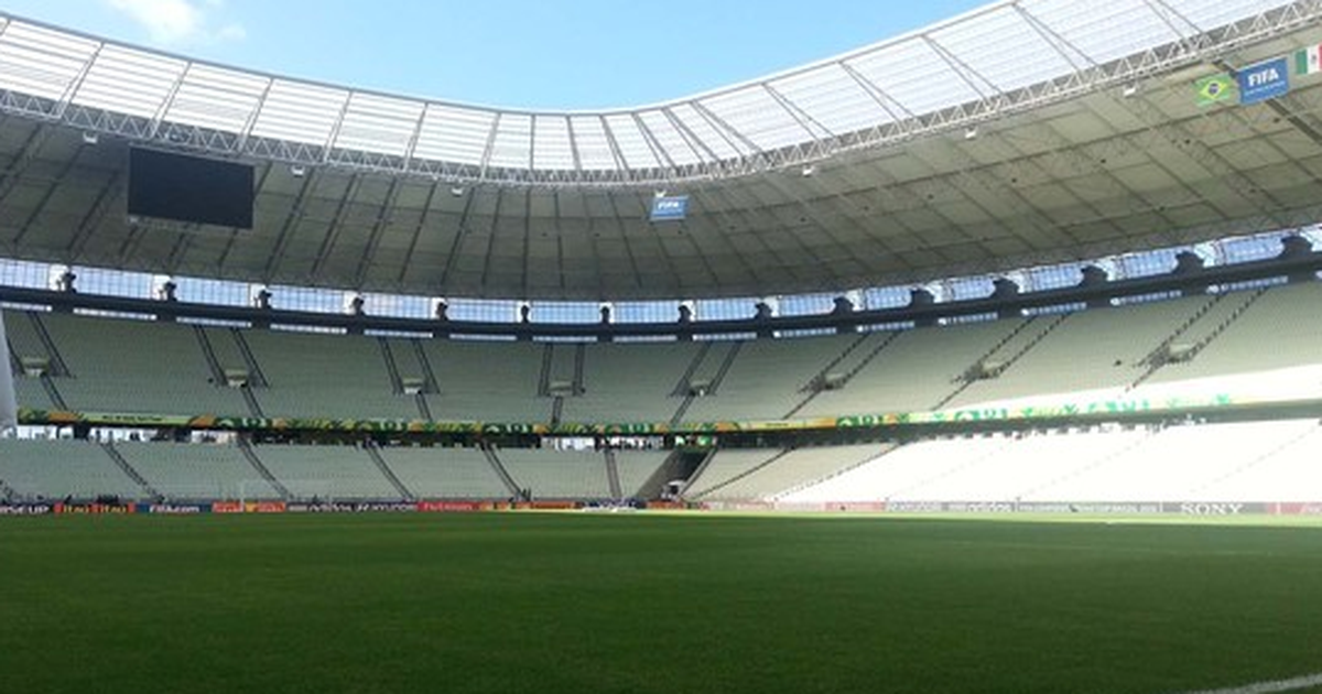 Com um jogo a cada 2,8 dias, Arena Castelão é o estádio com mais