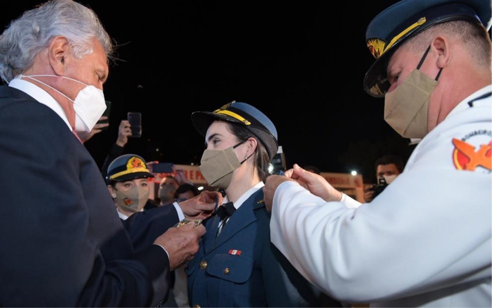 Goiás tem 1ª coronel mulher do Corpo de Bombeiros — Foto: Divulgação/Governo de Goiás