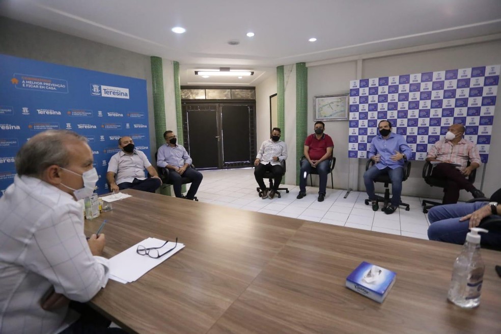 Reunião aconteceu na tarde dessa segunda-feira (31) — Foto: Divulgação /Prefeitura de Teresina