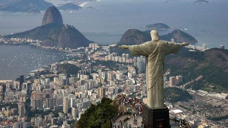 Cristo Redentor, no Rio de Janeiro (Foto: Reprodução/Twitter)