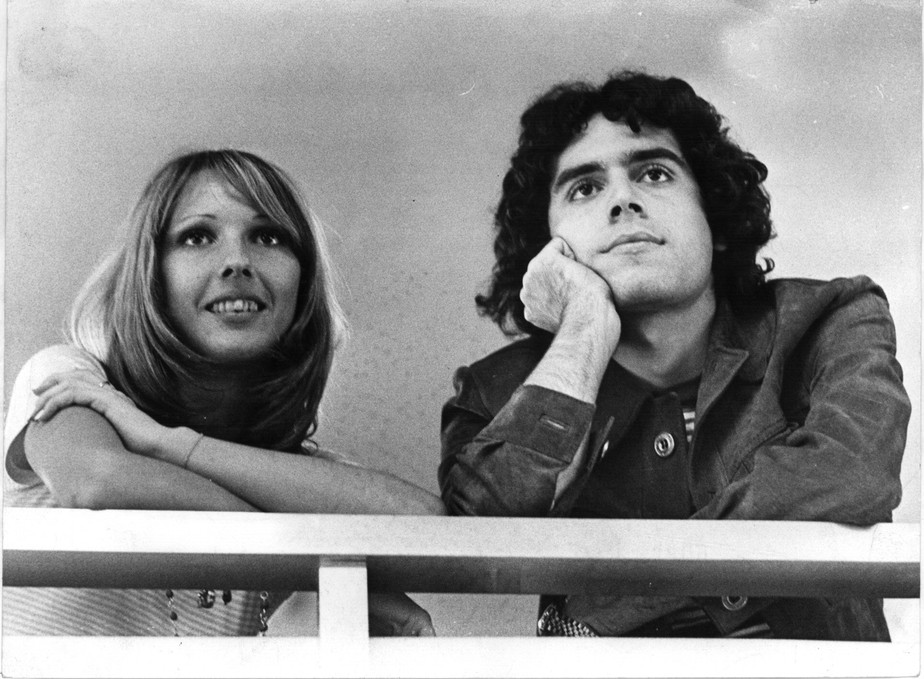 Leno com Lilian, em 1972