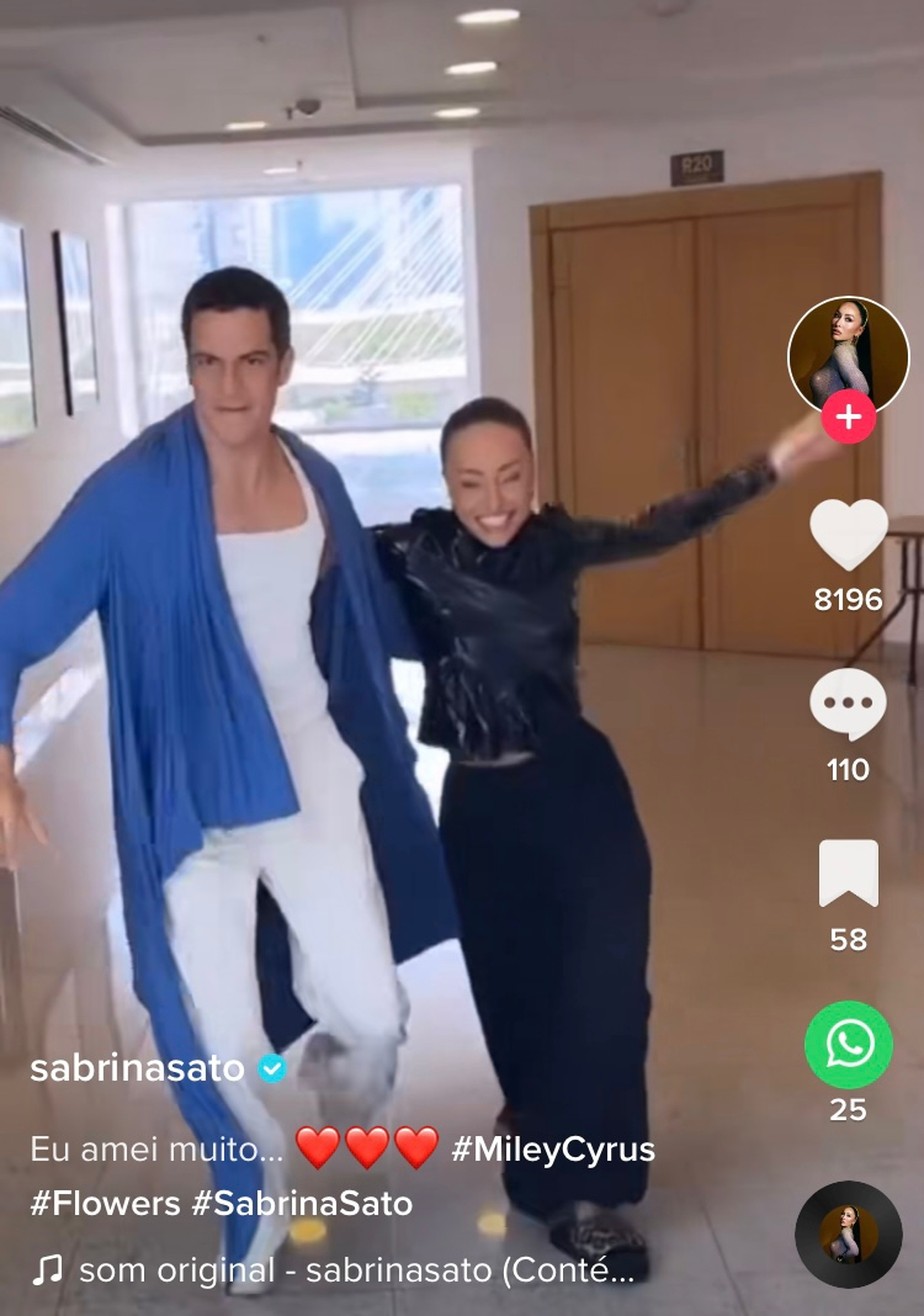 Sabrina Sato e Mateus Solano dançam Miley Cyrus