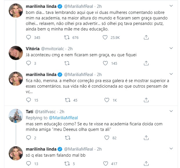 Marília Mendonça fala sobre comentários maldosos na academia (Foto: Reprodução Twitter)