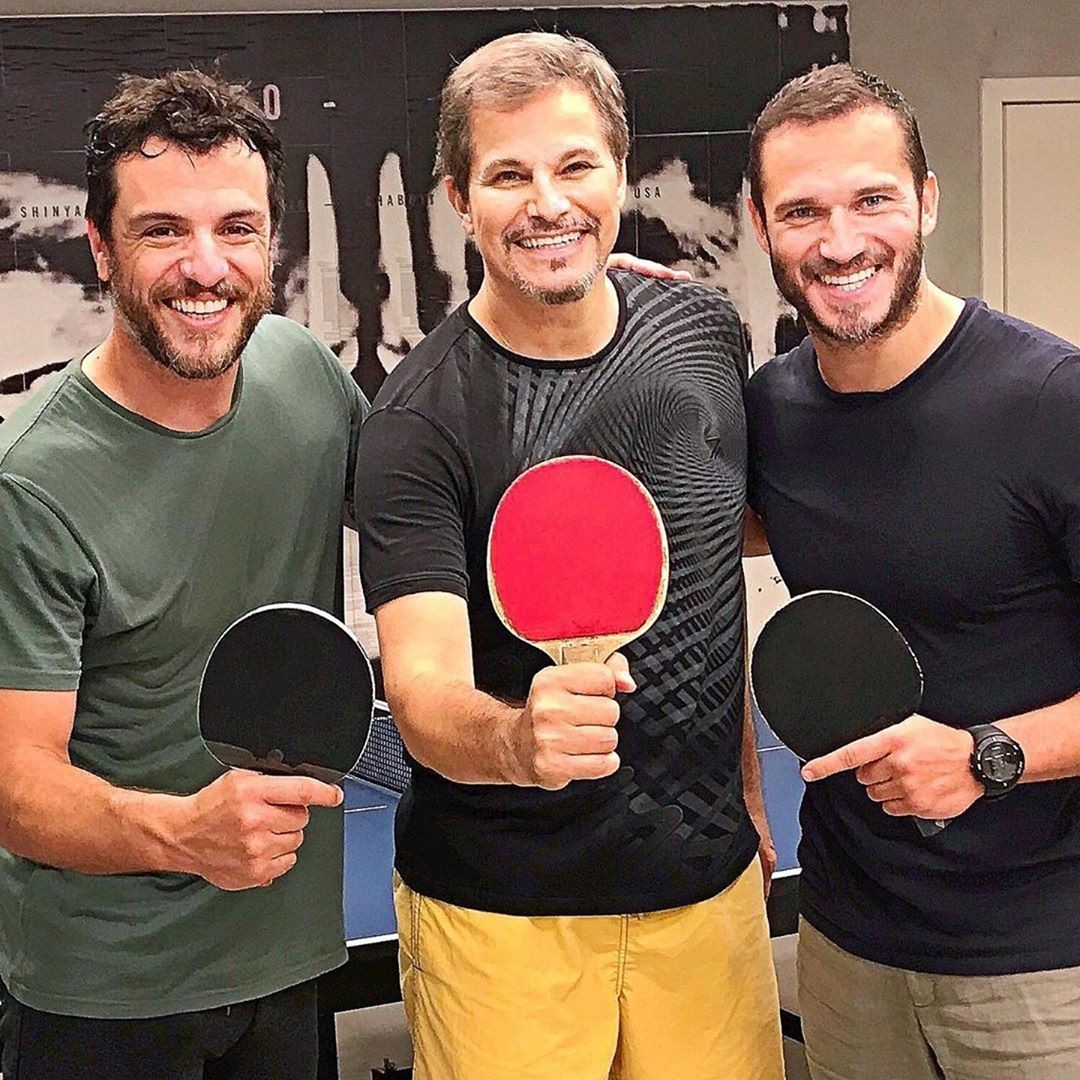 Rodrigo Lombardi, Edson Celulari e Paulo Rocha (Foto: Reprodução/Instagram)