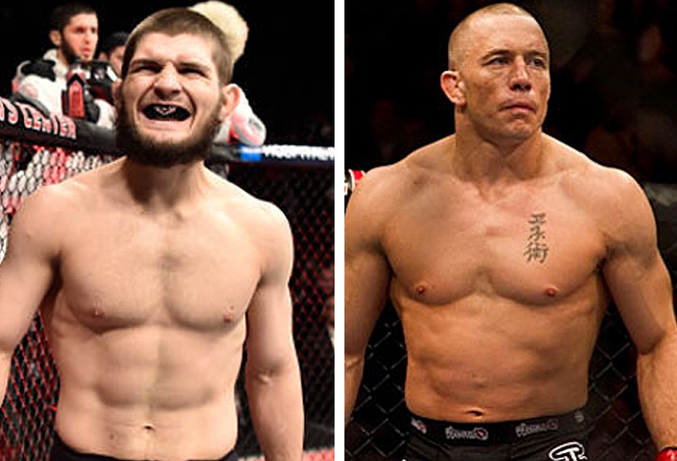 Dana White admite dar a Khabib Nurmagomedov uma luta de despedida do UFC contra  Georges St-Pierre — Foto: Info esporte