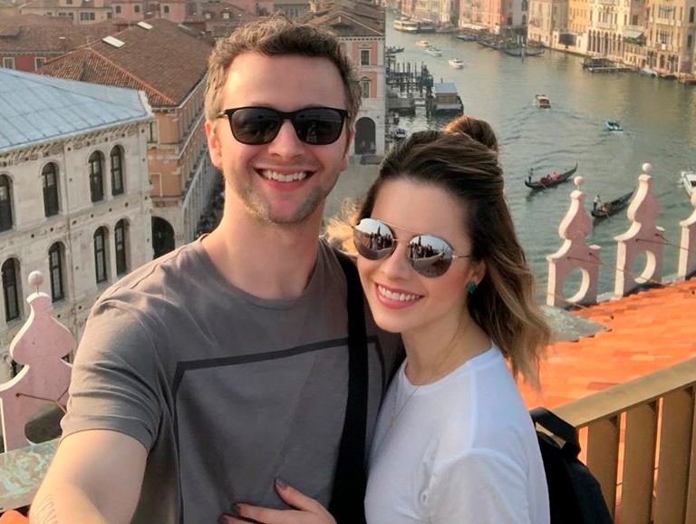 Lucas Lima e Sandy em viagem à Itália (Foto: Reprodução/Instagram)