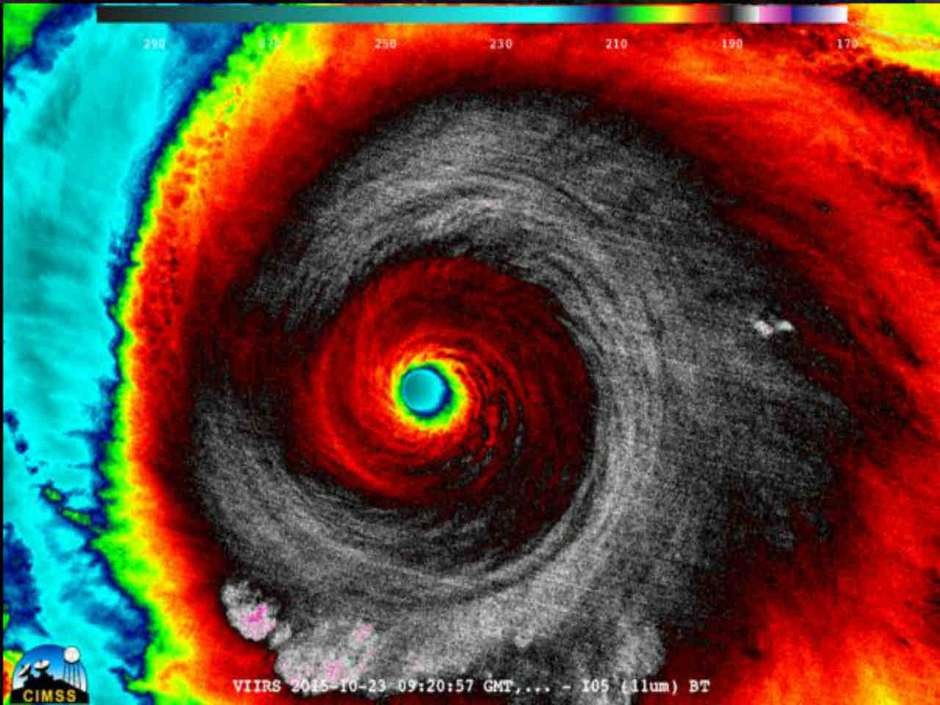 fenômeno atingiu a categoria cinco da escala Saffir Simpson - potência máxima de furacões (Foto: NASA)
