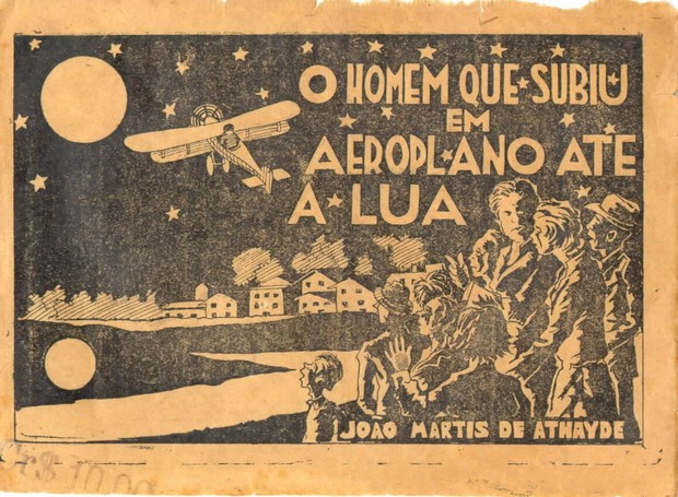 Capa original do conto "O homem que subiu em aeroplano até a lua" (Foto: Divulgação)