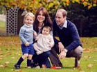 Família real britânica divulga foto de Natal em rede social