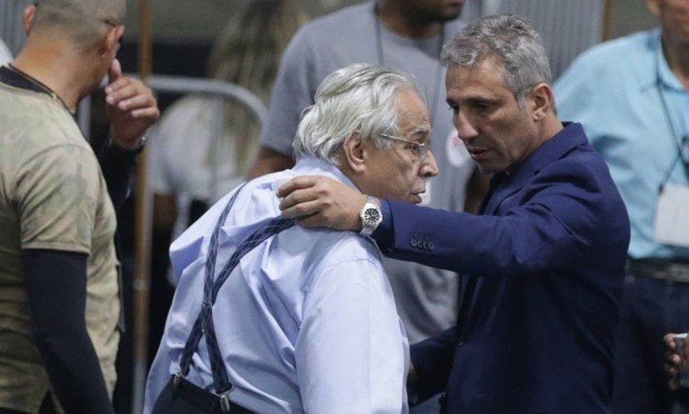 Alexandre Campello e Eurico Miranda (Foto: Márcio Alves/Agência O Globo)