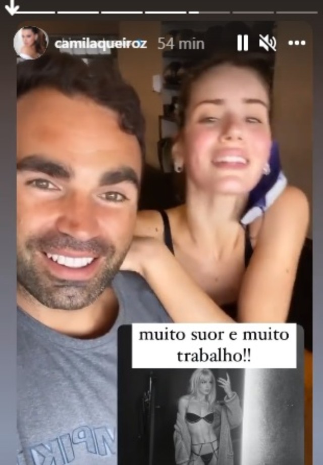 Chico Salgado e Camila Queiroz (Foto: Reprodução/Instagram)