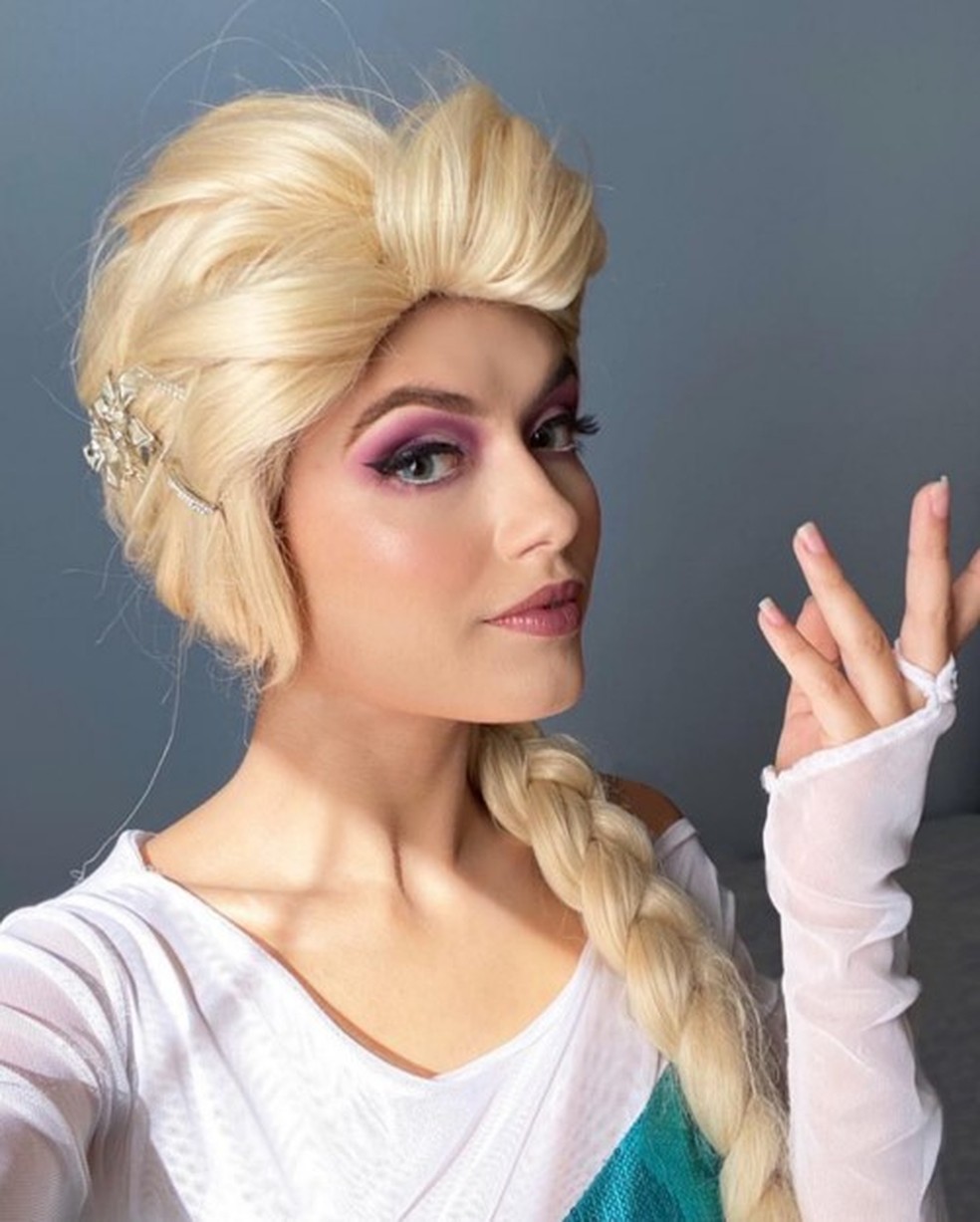 Princesa Elsa da Cia Néia e Nando — Foto: Divulgação