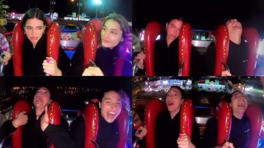 Bruna Marquezine compartilha vídeo com Sasha em brinquedo na Disney e reações da atriz rendem meme — Foto: Reprodução/Instagram
