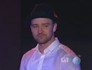 Justin Timberlake toca hit "Sexyback" (Reprodução/ TV Globo)