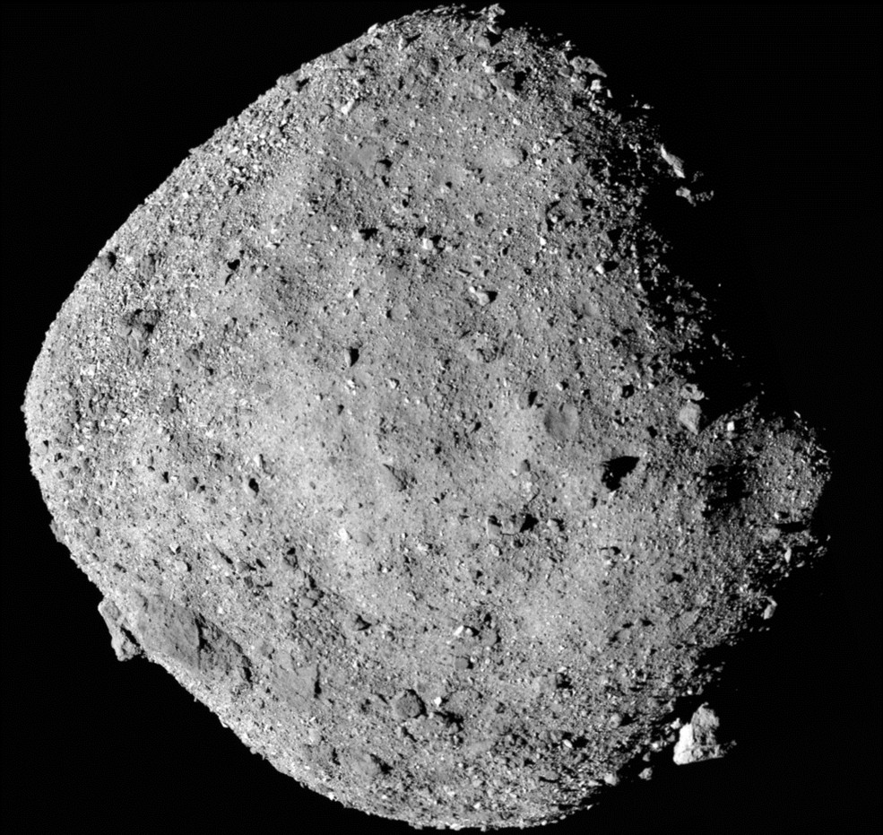 Asteroide Bennu, em imagem tirada pela sonda OSIRIS-REx (Foto: NASA/Goddard/University of Arizona)