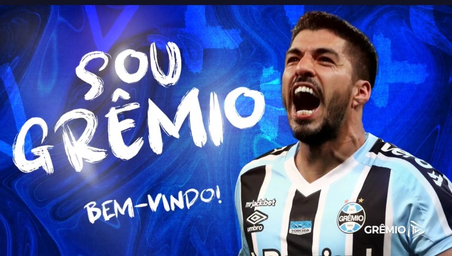 Grêmio anuncia a contratação do atacante uruguaio Luis Suárez