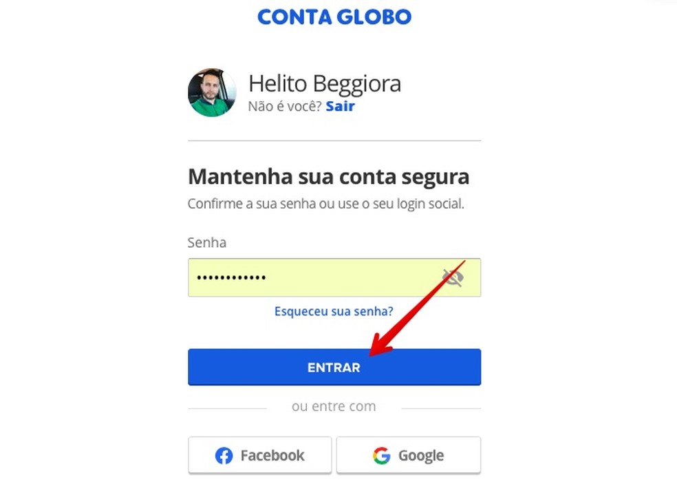 Alterar Senha Da Conta Do Google Como Mudar A Senha Do Globoplay Audio E Video Techtudo