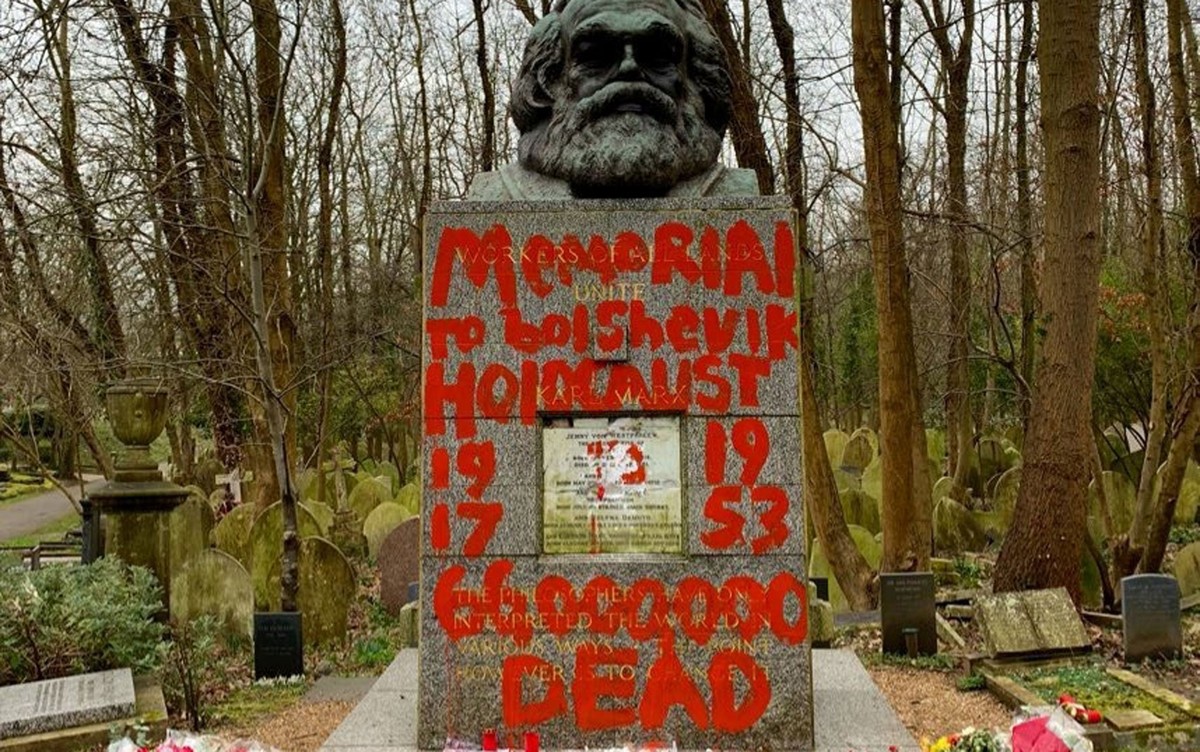 Tumulo De Karl Marx Em Londres E Vandalizado Novamente Mundo G1