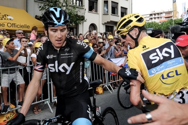 ciclismo queda Garaint Thomas Volta da França (Foto: Presse Sports / Tour de France)