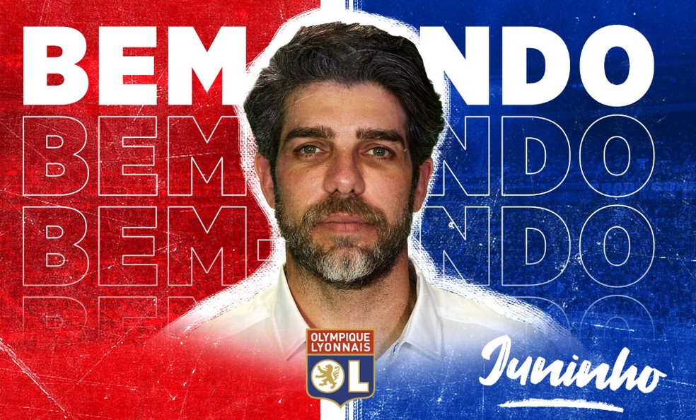 Agora dirigente, Juninho é anunciado no Lyon com pompas de reforço galáctico — Foto: Divulgação