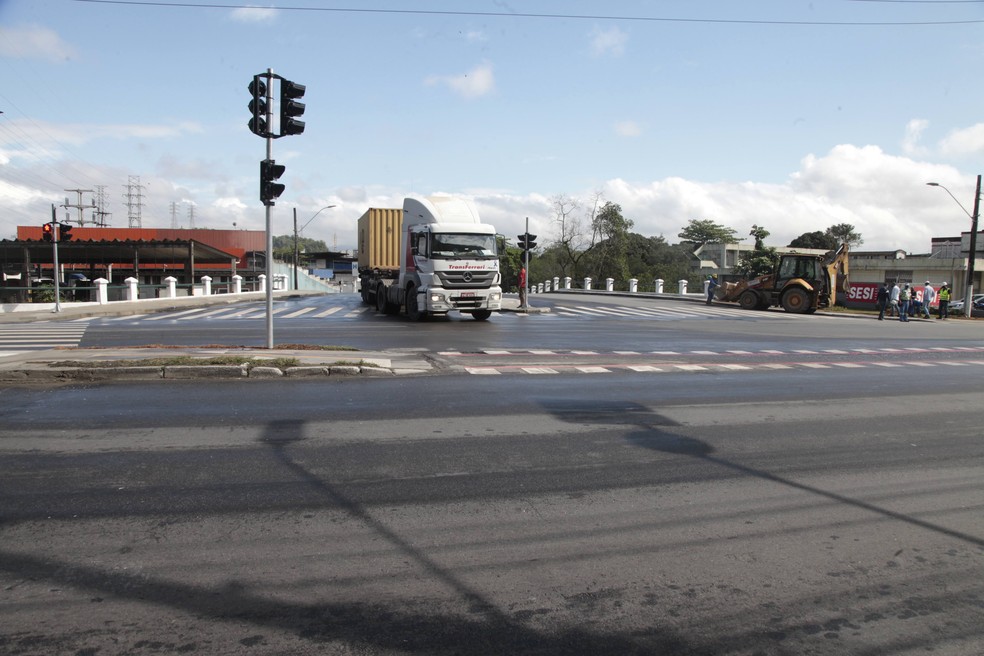 Ponte ampliada é entregue na Zona Noroeste de Santos, SP — Foto: Divulgação/Prefeitura de Santos