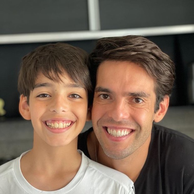 Kaká e o filho, Luca (Foto: Reprodução/Instagram)