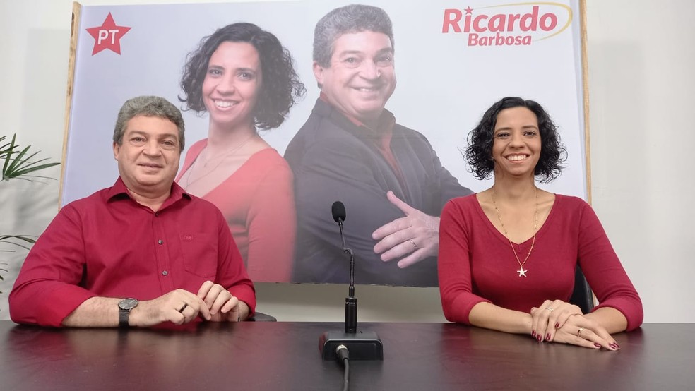 PT oficializa candidaturas de Ricardo Barbosa e Elida Miranda à prefeitura de Maceió — Foto: Aldo Correia/TV Gazeta
