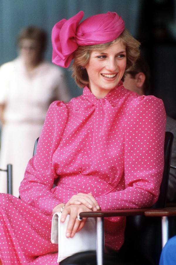 Princess Diana (1961 - 1997) during a visit to Perth, Australia, March 1983. She is wearing a dress by Donald Campbell and a hat by John Boyd. (Photo by Jayne Fincher/Princess Diana Archive/Getty Images) (Foto: Getty Images)