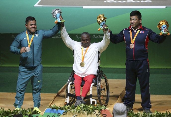Evanio da Silva 88kg halterofilismo prata brasil rio 2016 paralimpíada (Foto: Reuters)