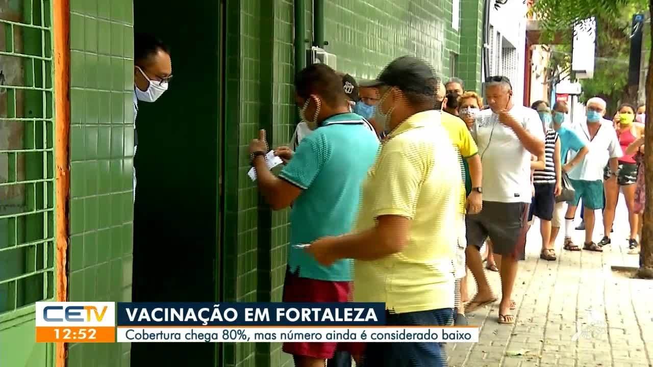 Cobertura da vacinação chega a 80% em Fortaleza
