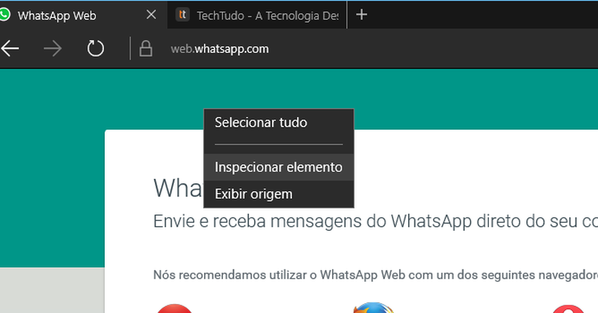 Como Usar O Whatsapp Web No Microsoft Edge Saiba Ativar No Windows 10 Dicas E Tutoriais 0095